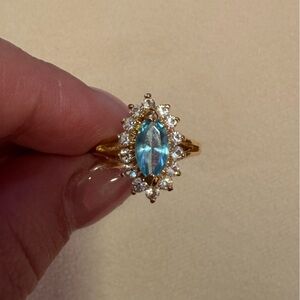 Gold Electroplated Ring Stamped Taiwan size 7